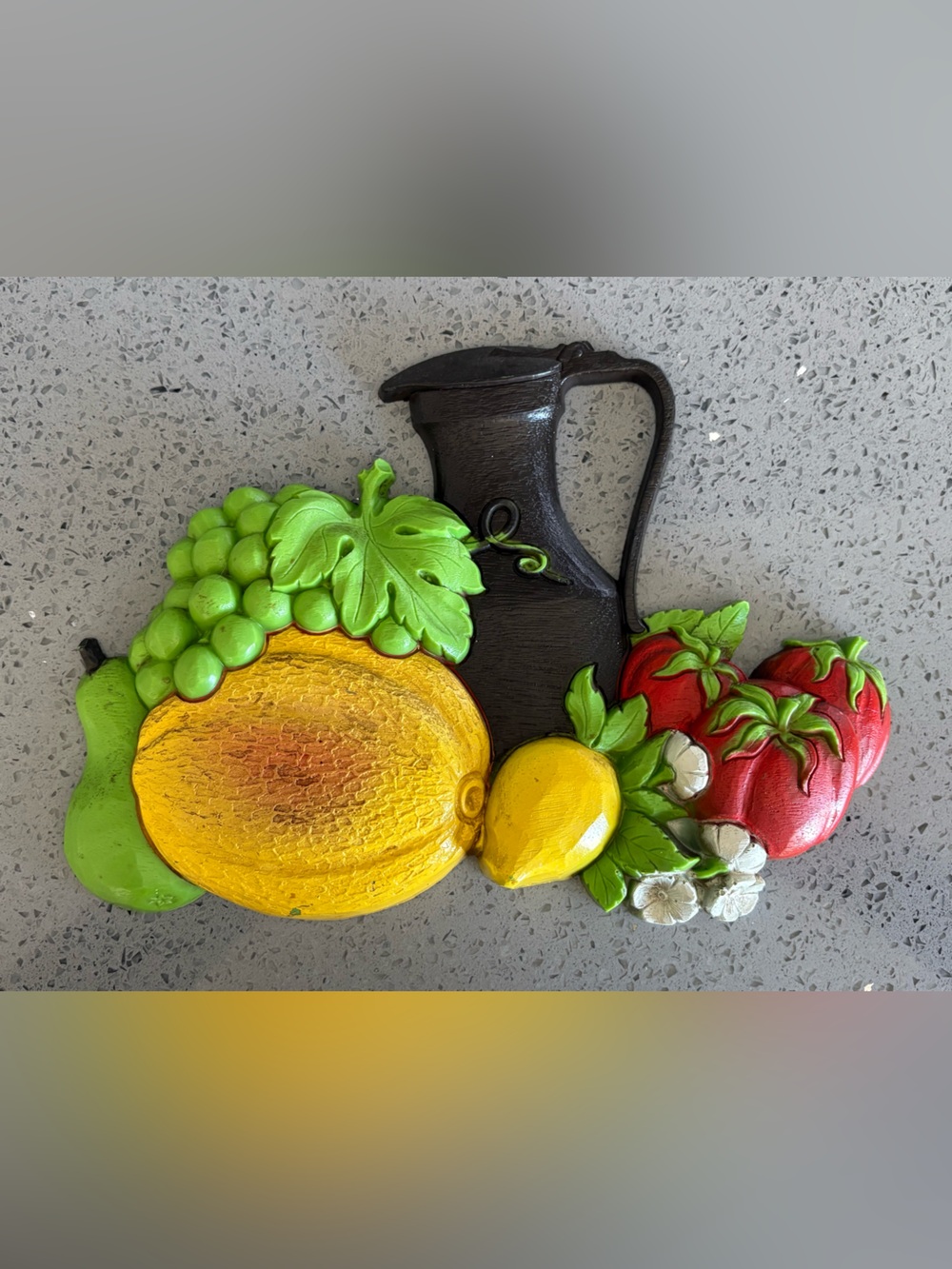 SYROCO Wall fruit basket 70’s Vintage